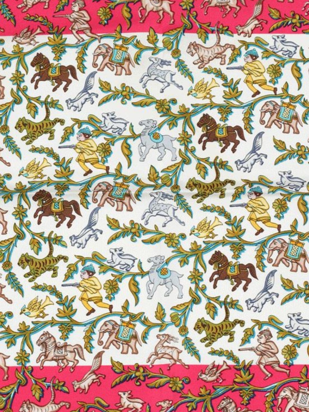 Vintage Hermes Chases en Inde Silk Scarf - Picture 4 of 6